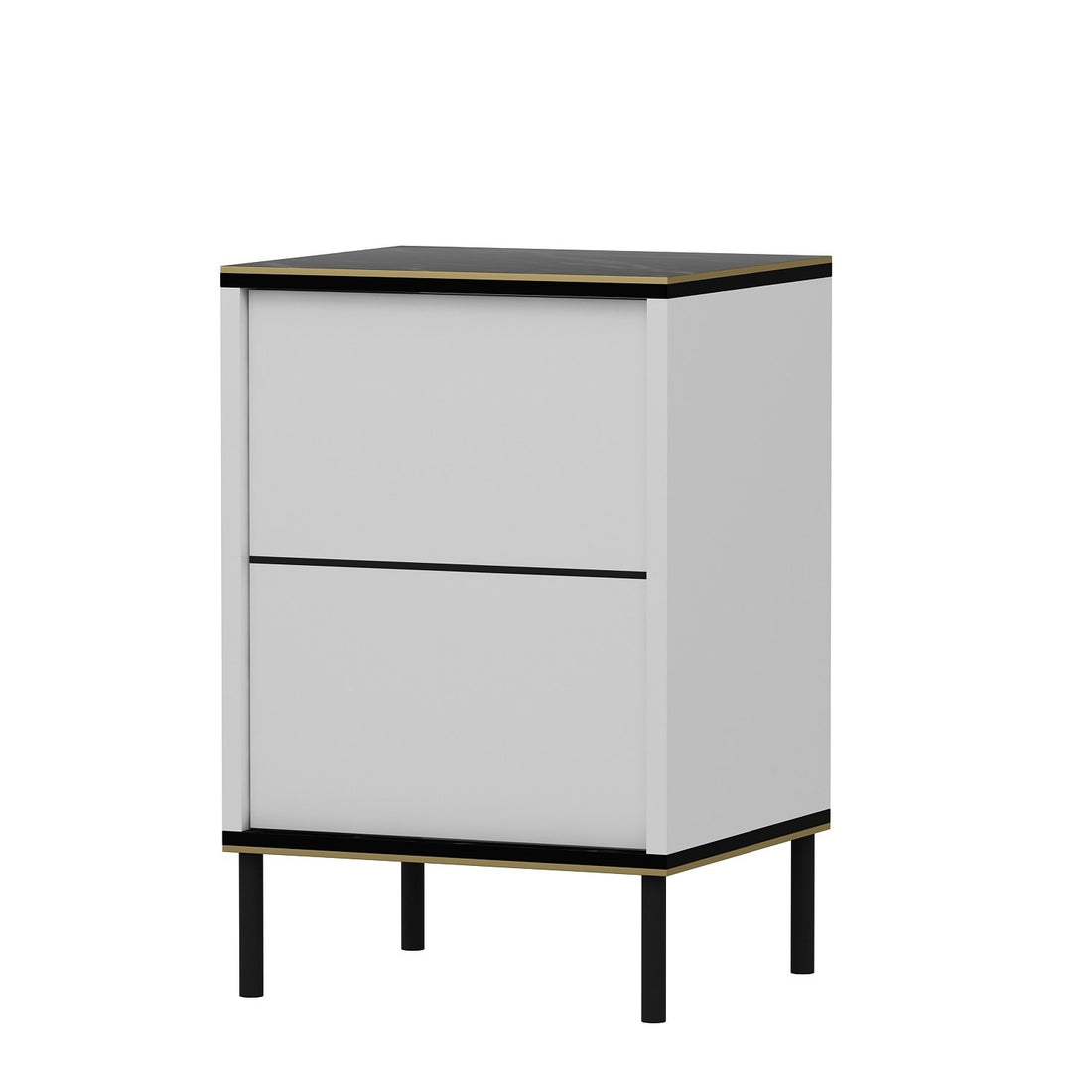La table de nuit Imaj - White, Marble