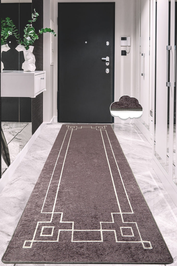Tapis de salle (100 x 300) Square - Fume
