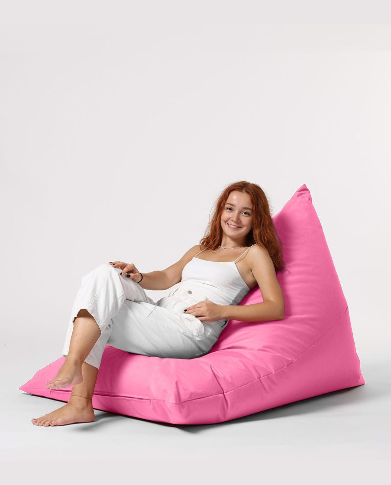 Sac de haricots de jardin Pyramid Big Bed Pouf - Pink