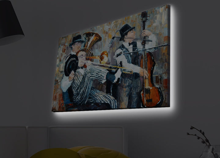 Peinture de toile éclairée à LED décorative 4570MDACT-019