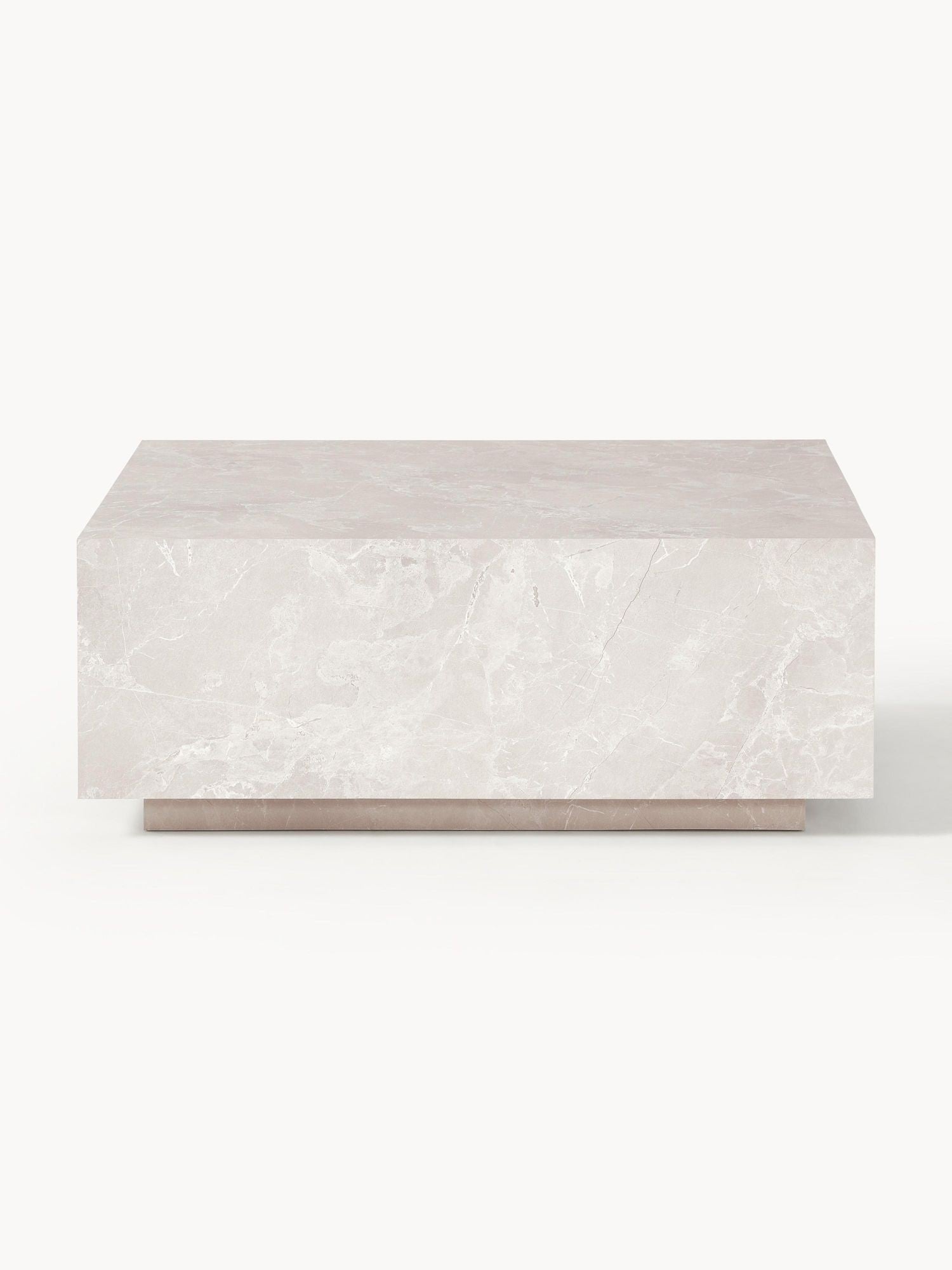 Table basse aspect marbre Thea 90x90