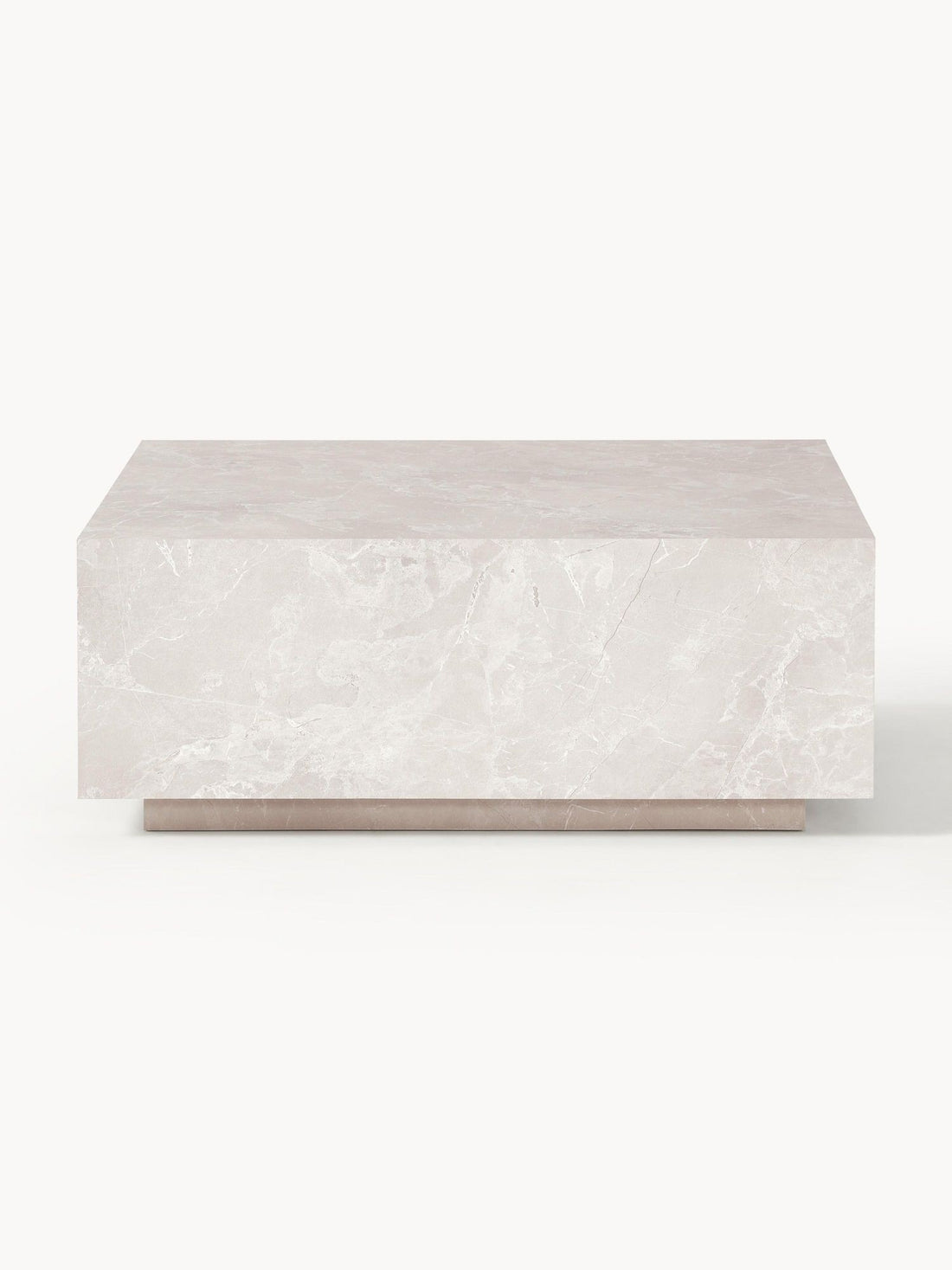 Table basse aspect marbre Thea 90x90