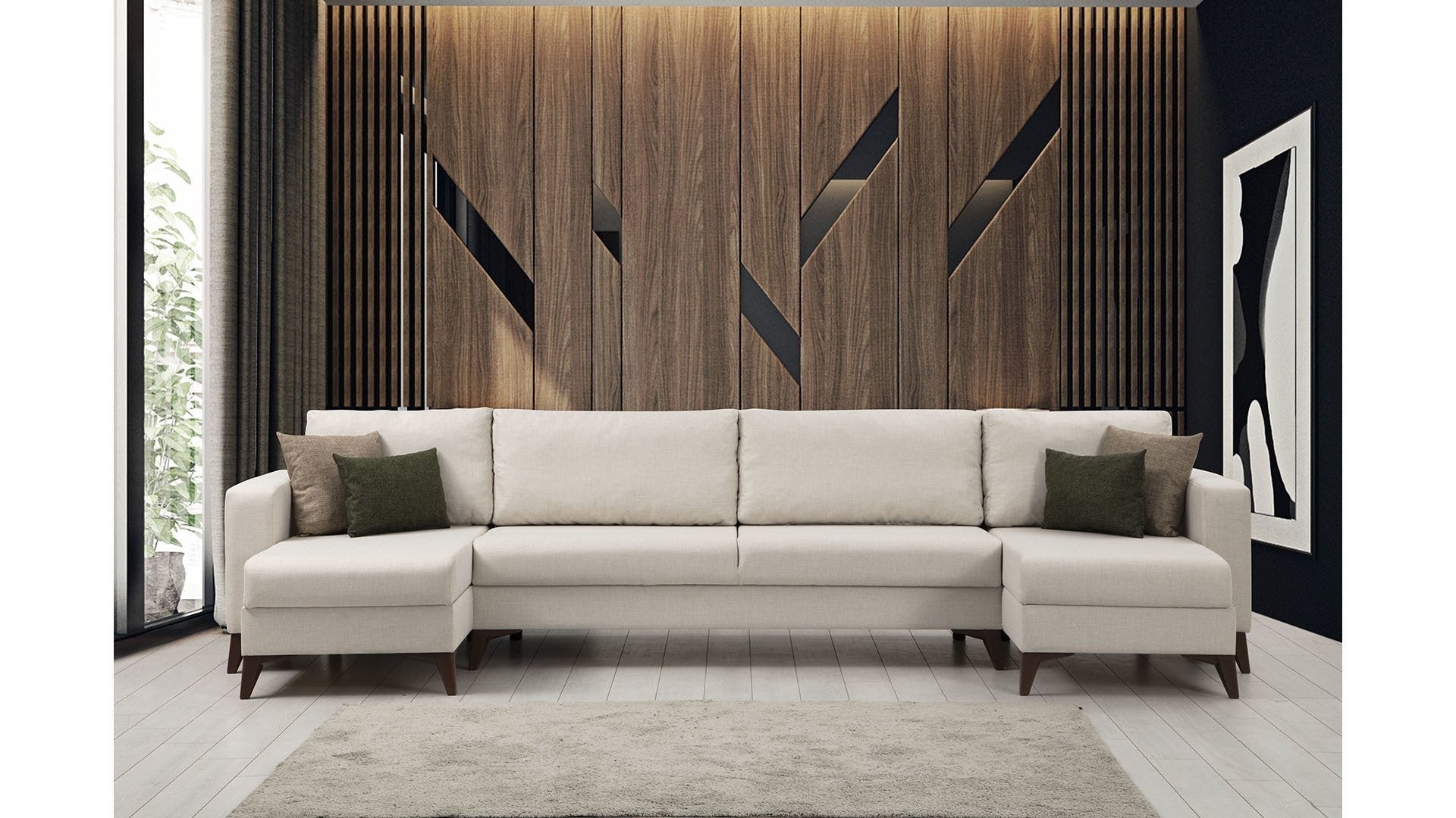 Canapé d'angle Kristal Rest 3+Corner - Beige