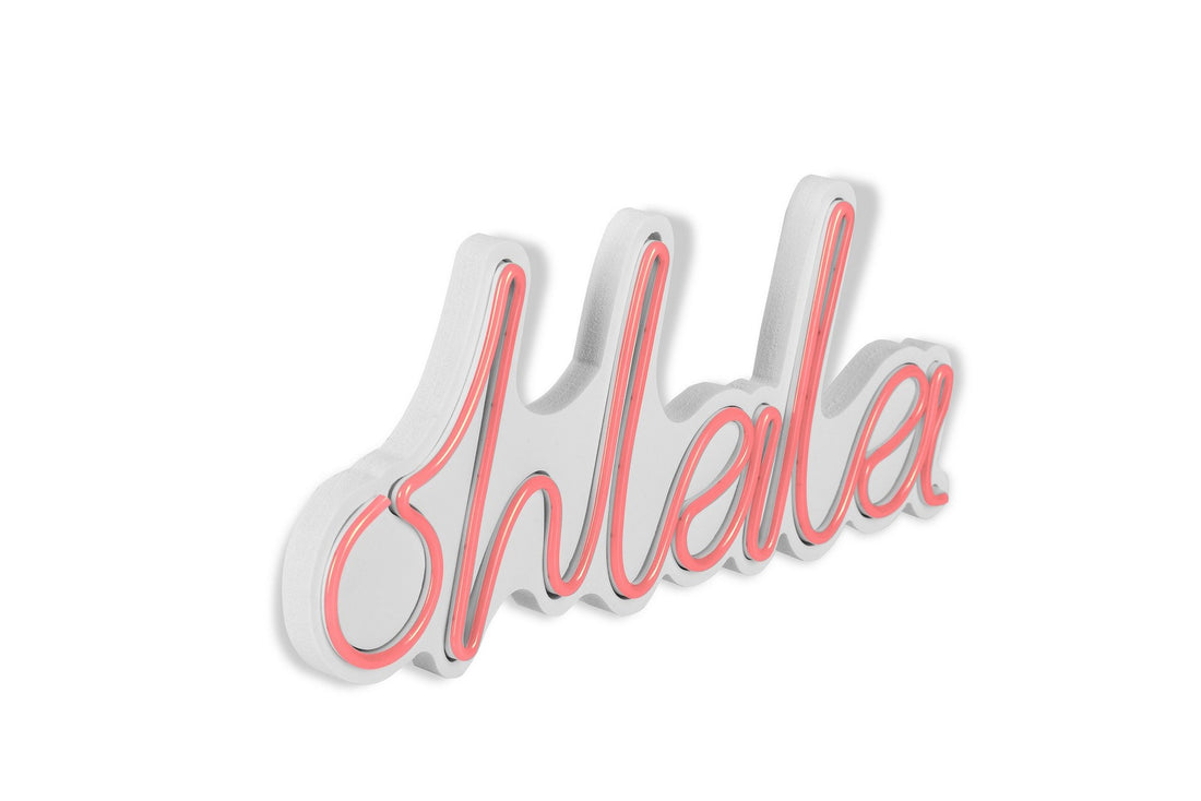 Éclairage LED en plastique décoratif Oh La La - Pink