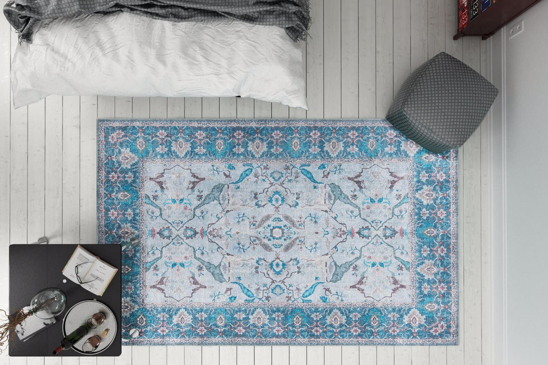 Tapis de salle (75 x 150) Dorian Chenille - Blue AL 333