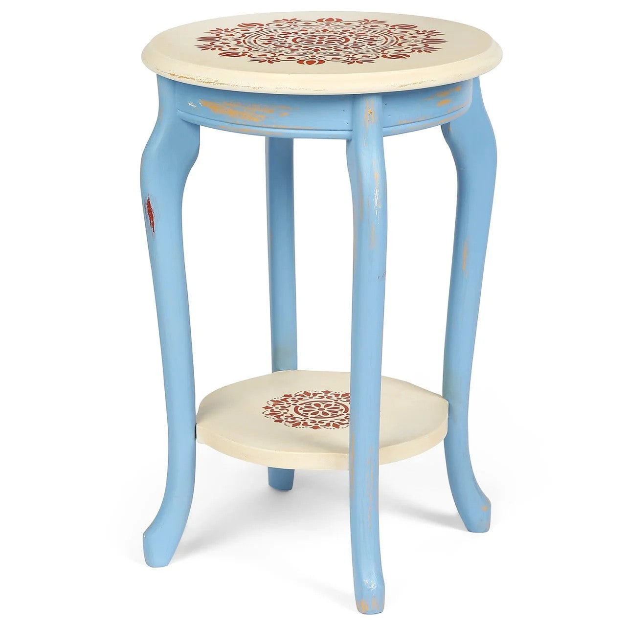 Podima table basse à pieds massifs bicolores