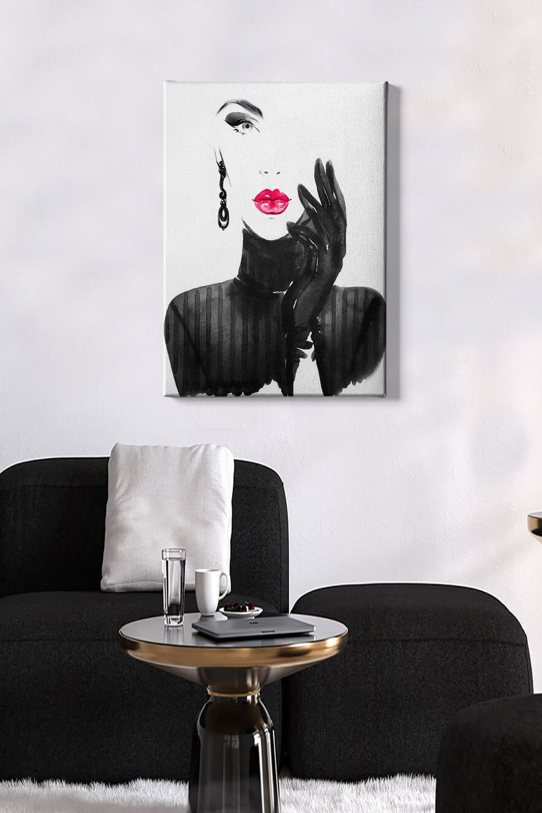 Peinture de toile décorative Kanvas Tablo (50 x 70) - 221