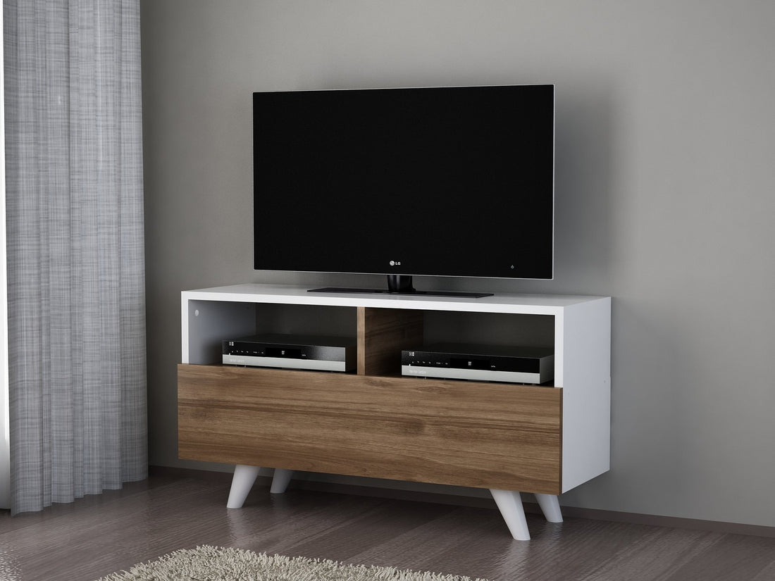 Meuble TV Novella K3 - White, Walnut