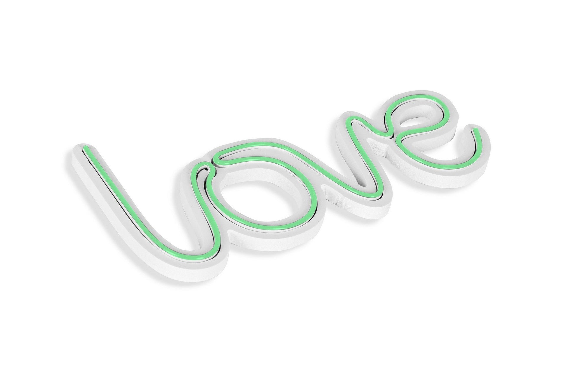 Éclairage LED en plastique décoratif Love - Green
