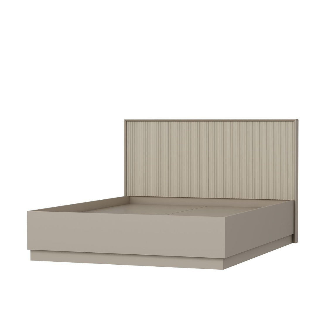 Base de lit double et tête de lit Kale 160 x 200 - Stone