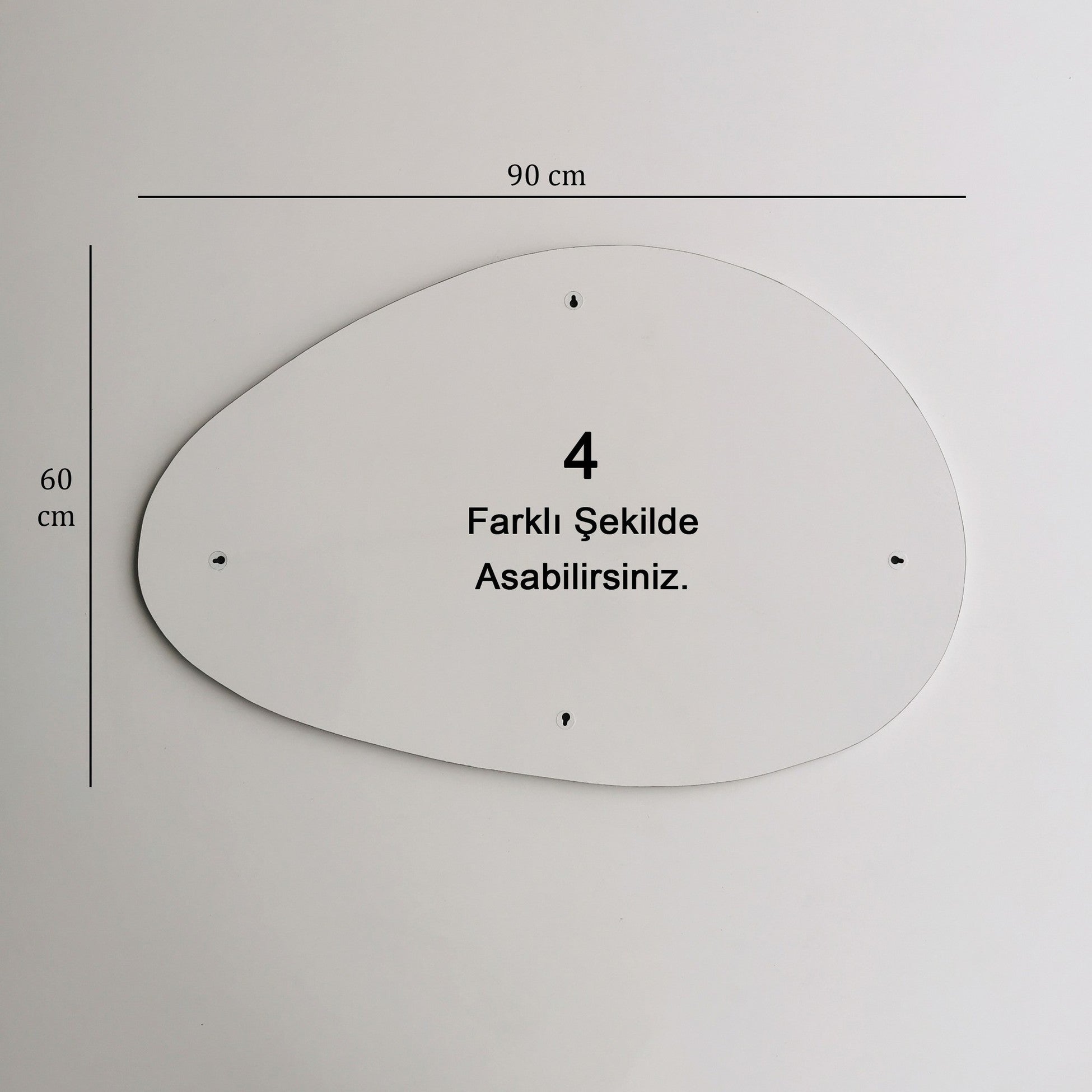 Miroir Porto Ayna 90x60 cm