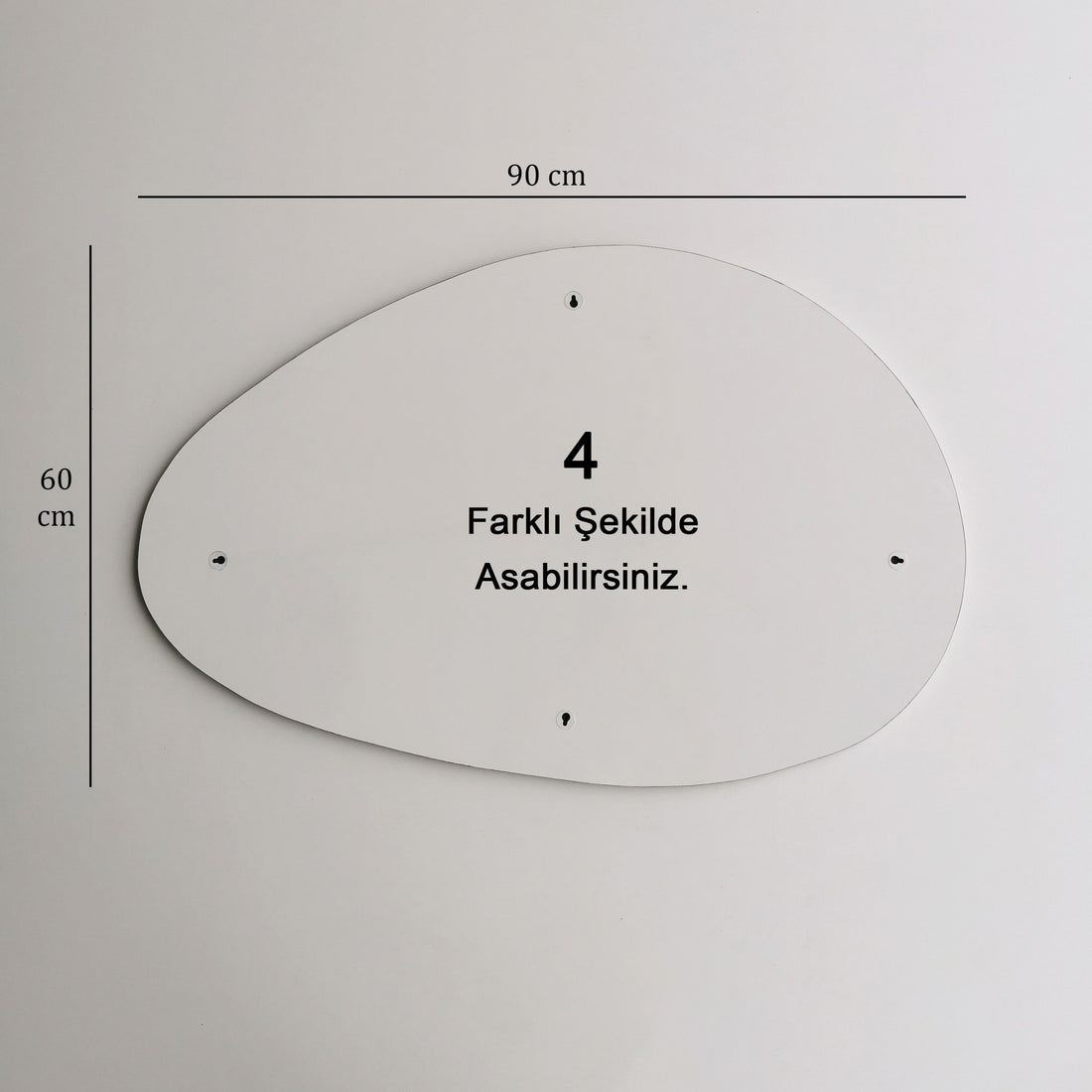 Miroir Porto Ayna 90x60 cm