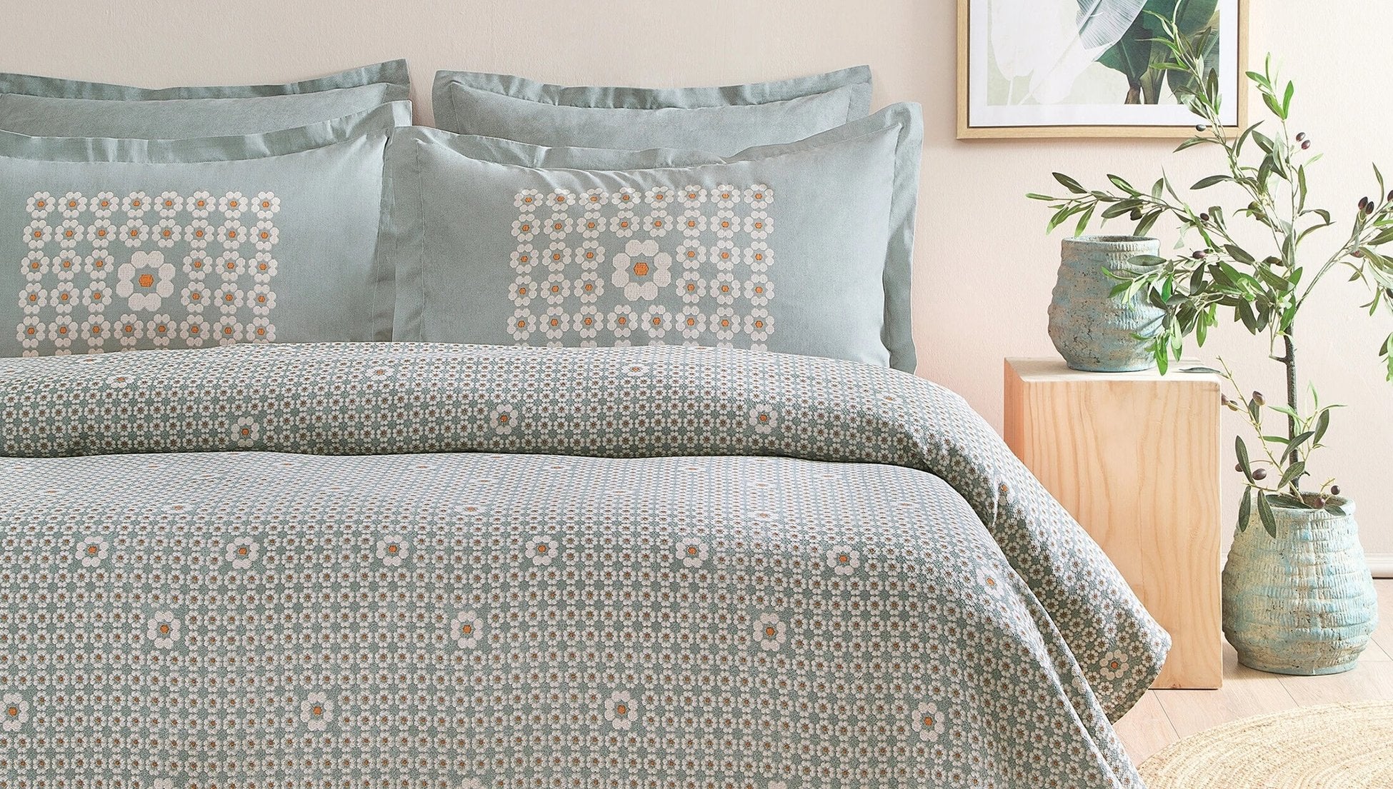 Amara Ensemble Couvre Lit Vert