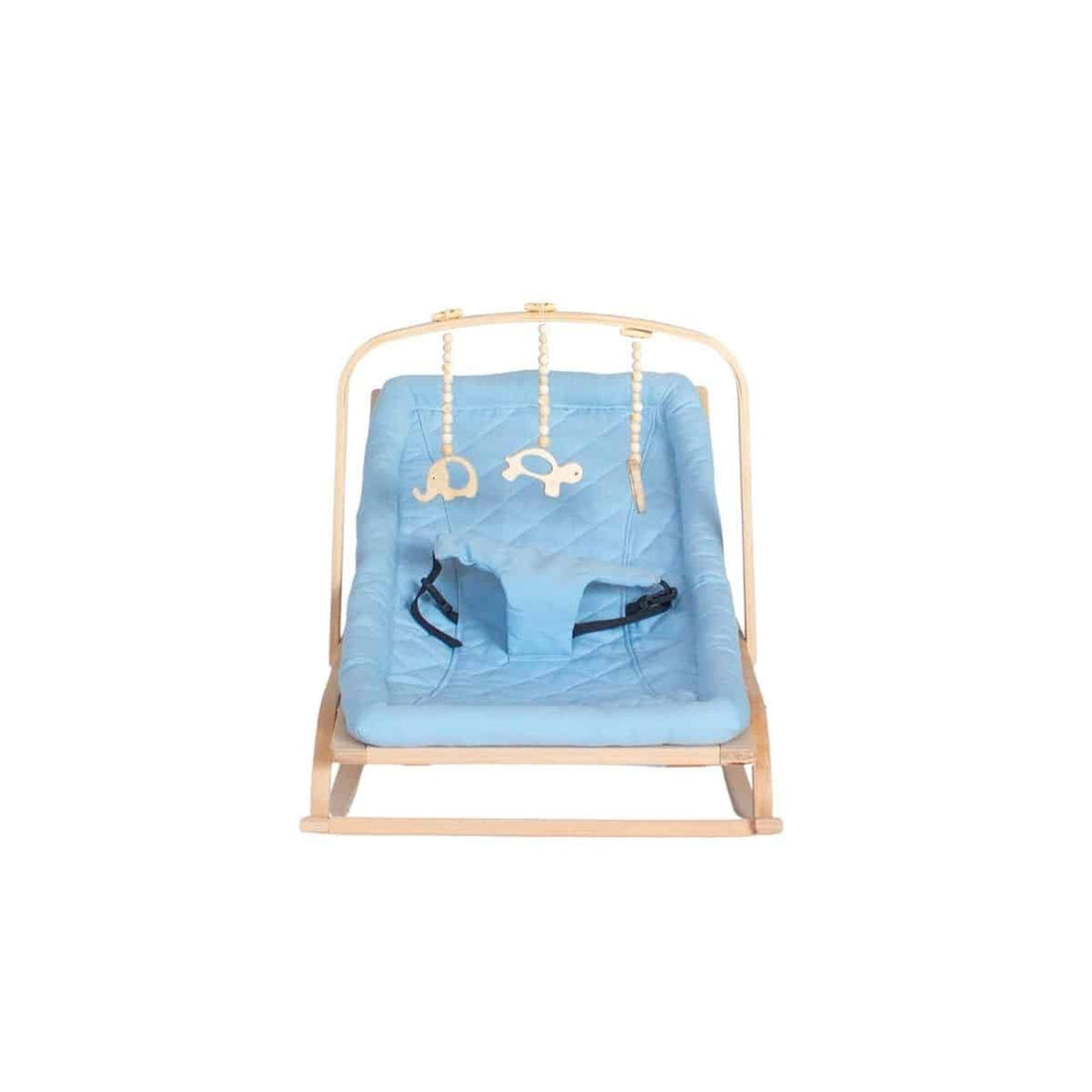 Transat bébé bois ajustable + Avec 3 jouet en bois