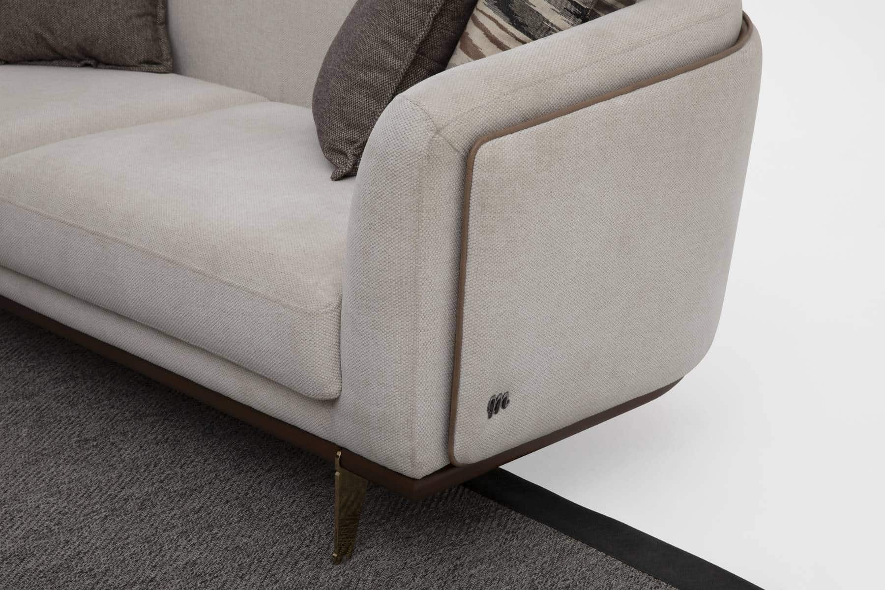 Violet Canapé 3 Places Blanc