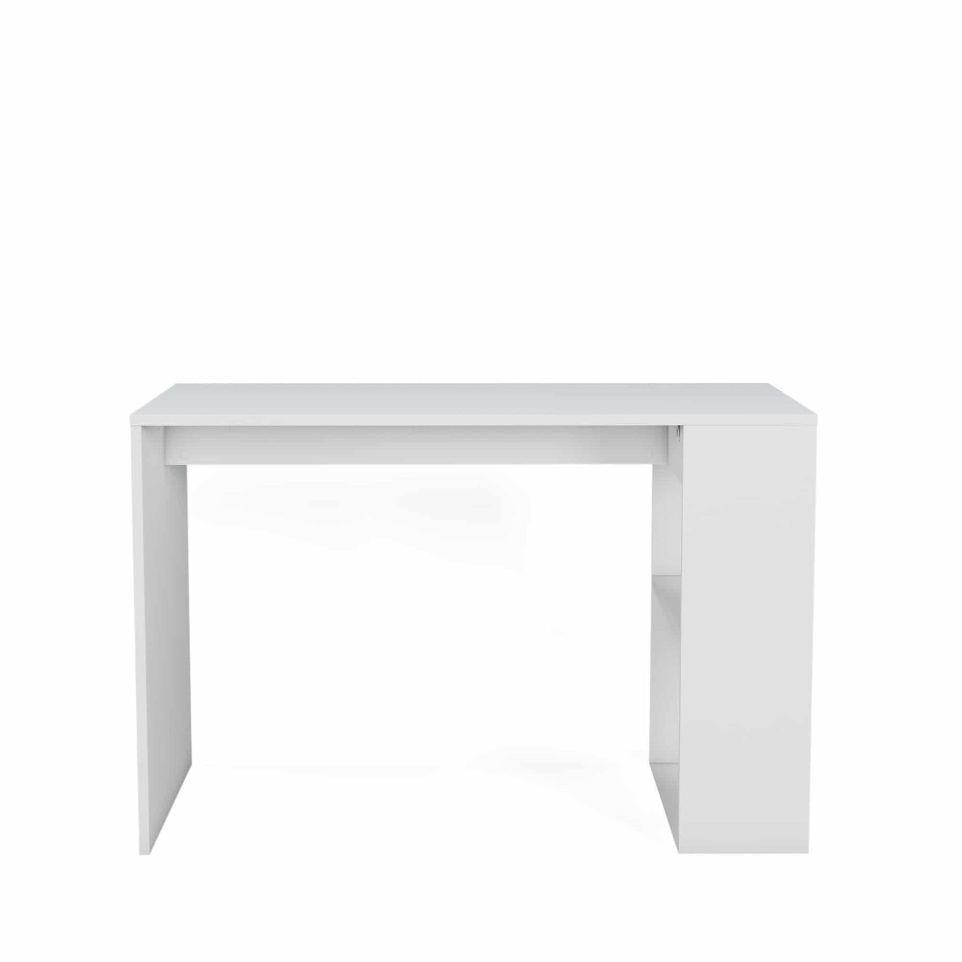 Bureau Deserto avec étagère intégrée 75 x 112 x 60 cm blanc