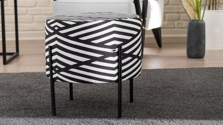 Tuffet Flow - Black, White