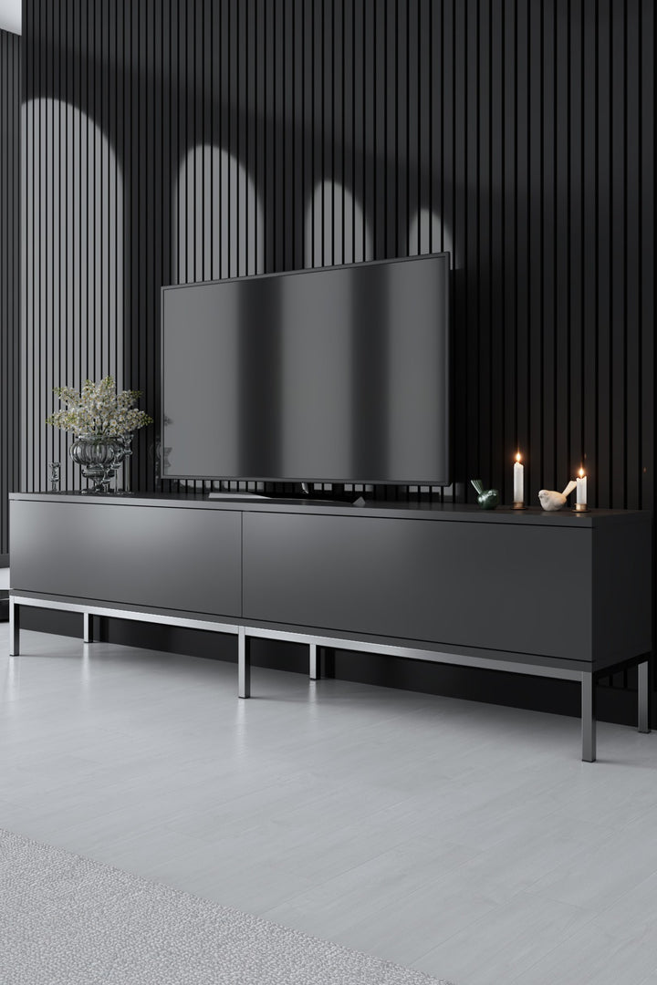Ensemble de meubles de salon Lord - Anthracite, Silver