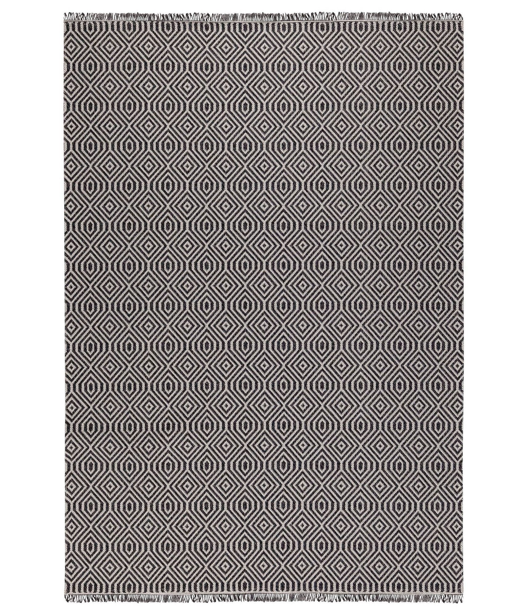 Tapis (150 x 220) 21401A - Black, Grey