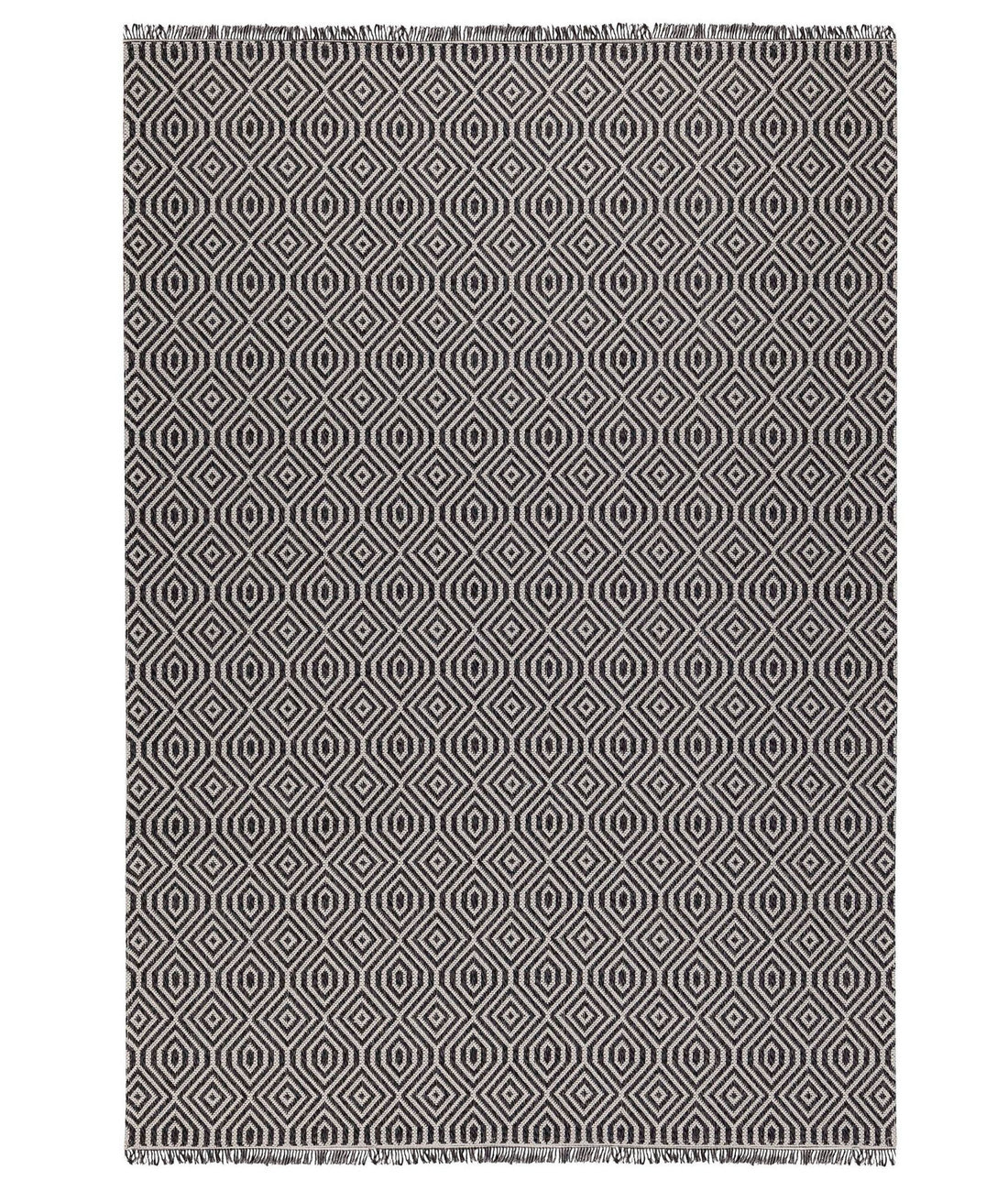 Tapis (150 x 220) 21401A - Black, Grey