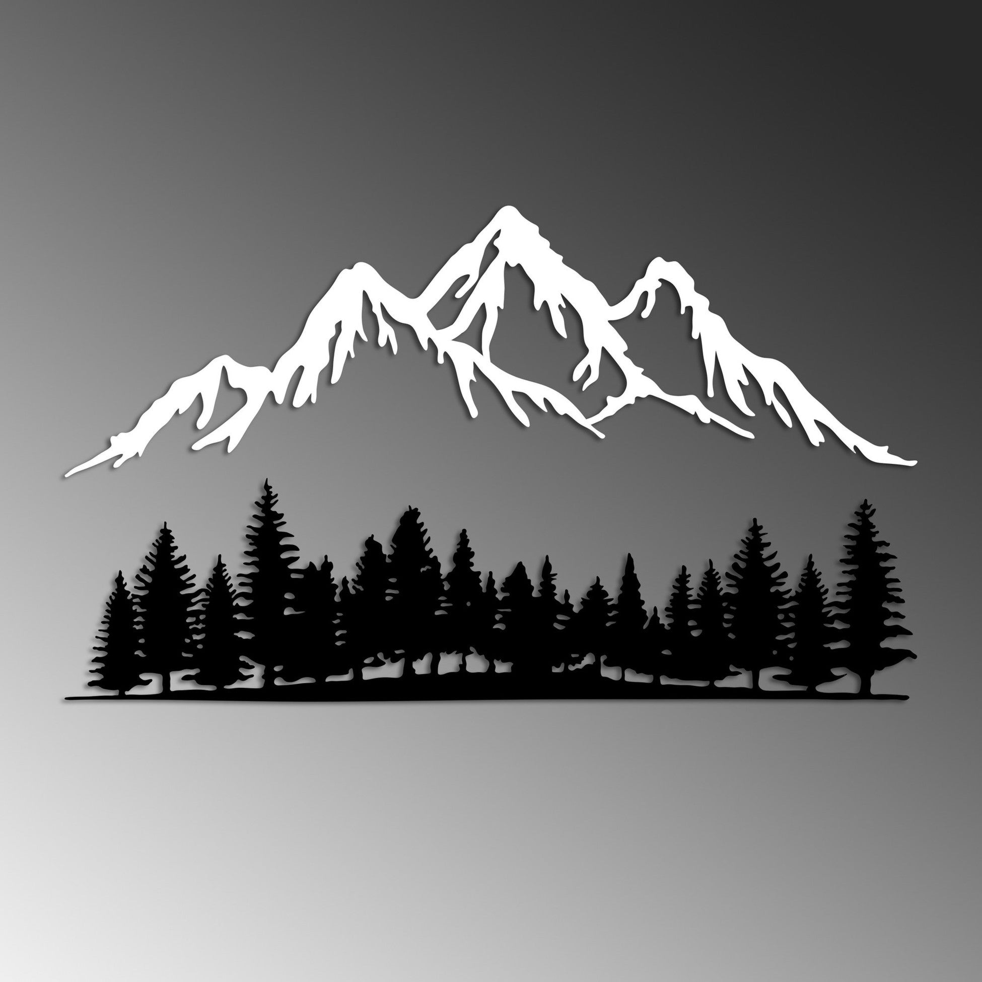 Accessoire mural en métal décoratif Nature And Mountain - 4