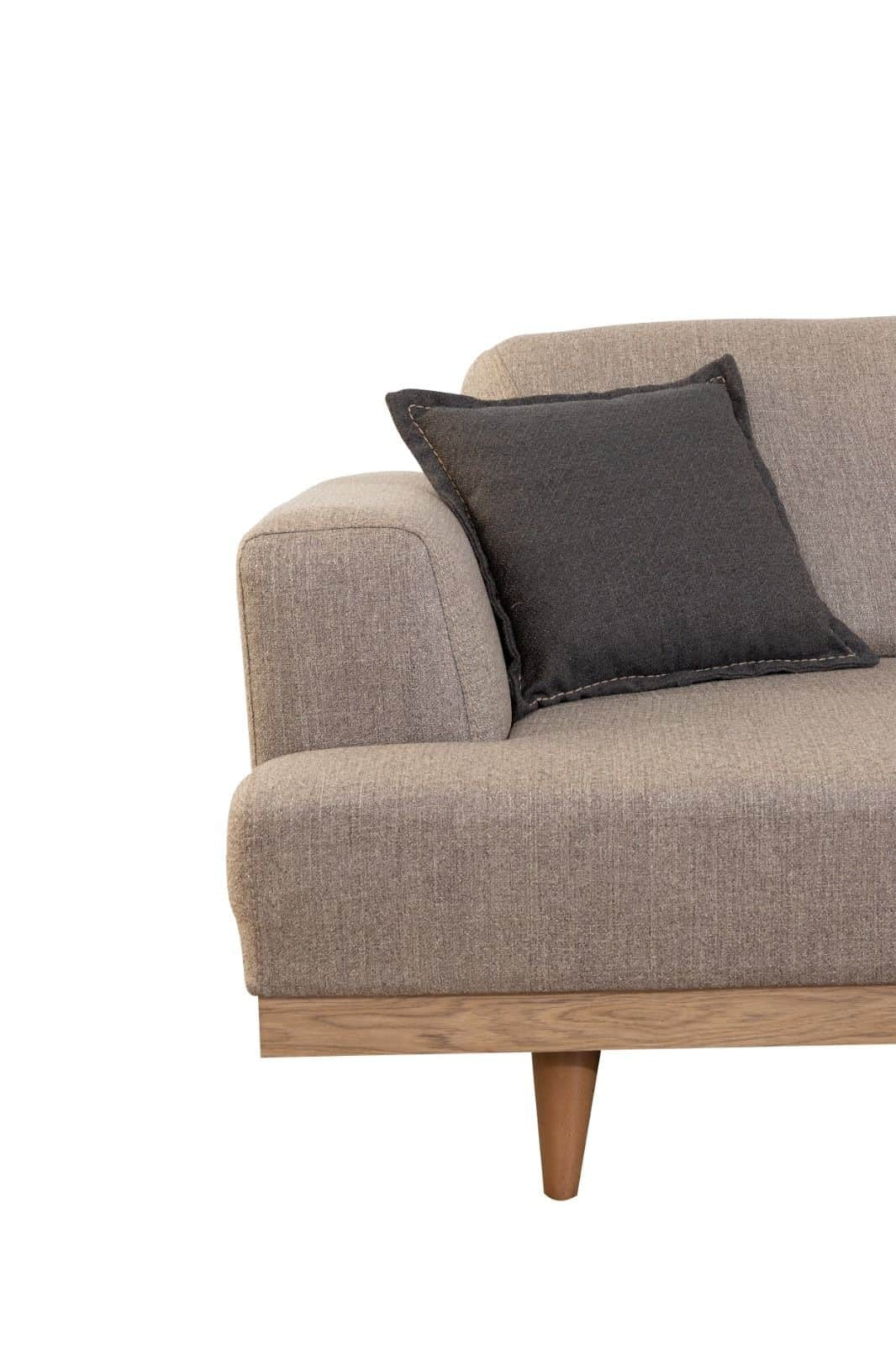 Valencia Canapé 3 Places Marron Clair