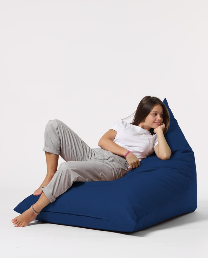 Pouf / coussin de sol triangle Gilka 90x145cm Tissu Piramit