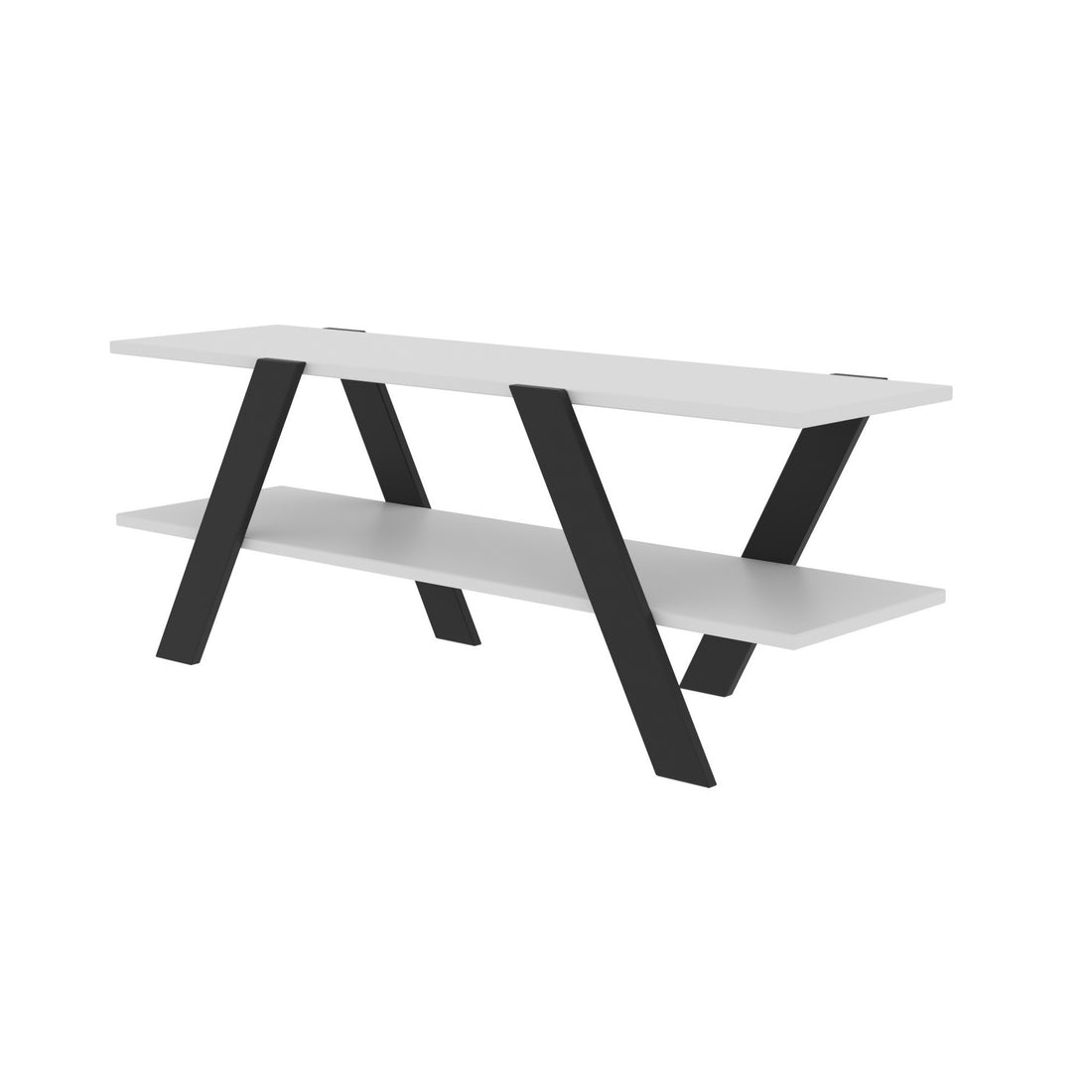 Meuble TV April - White, Grey