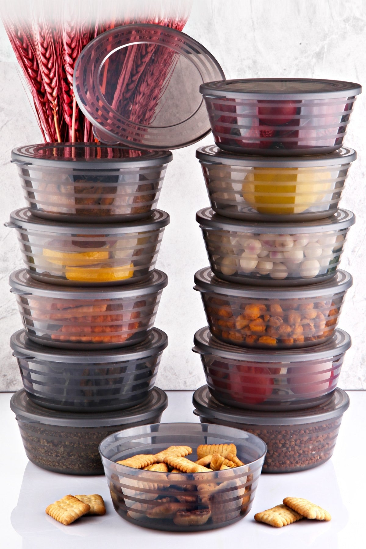 Boîtes de conservation (12 pièces) YUVSEFANT12-4