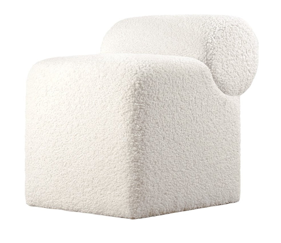 Pouf Monlik Kürk - White