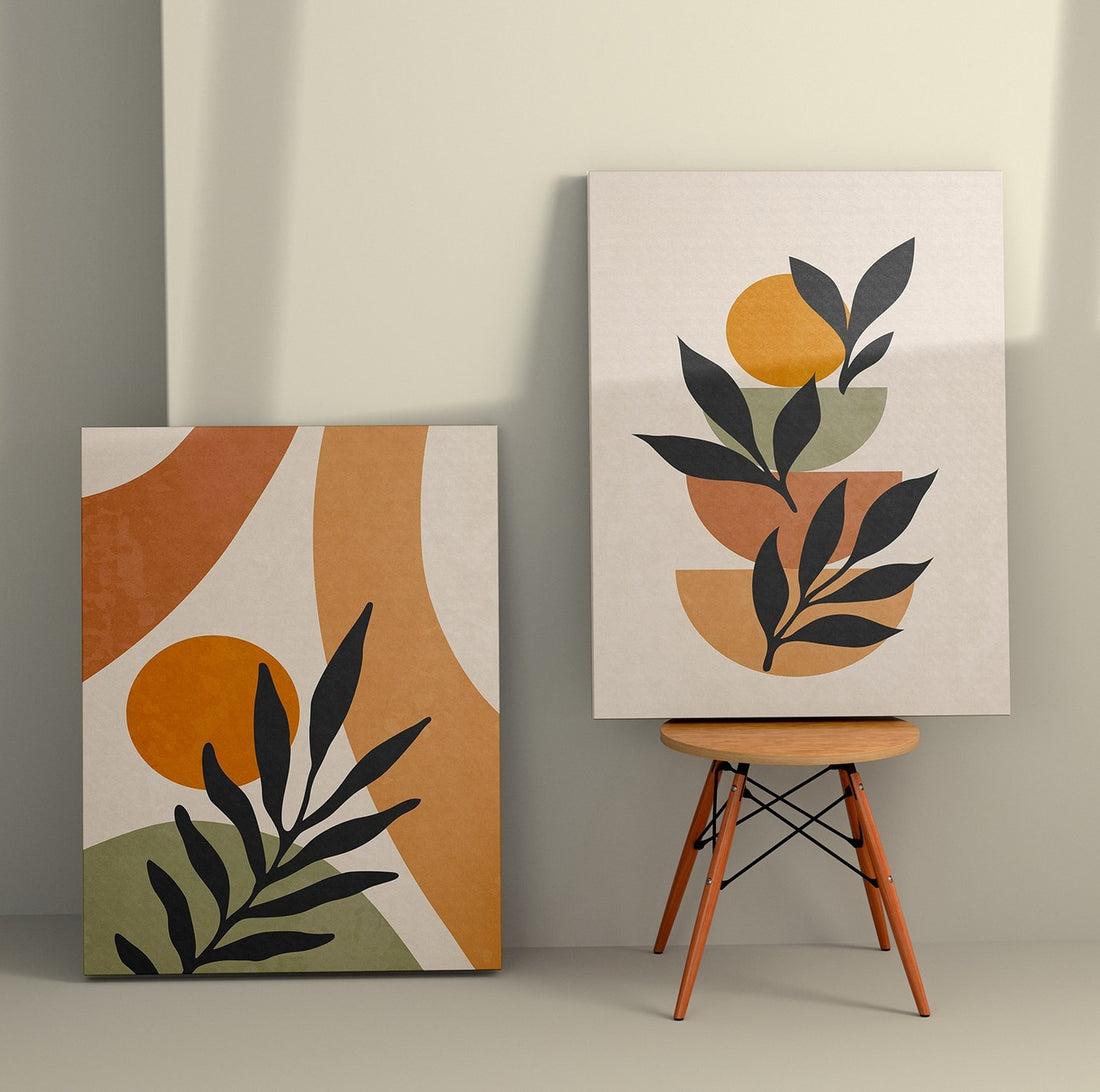 Peinture décorative en toile (2 pièces) 2KNV4271 - 50 x 70