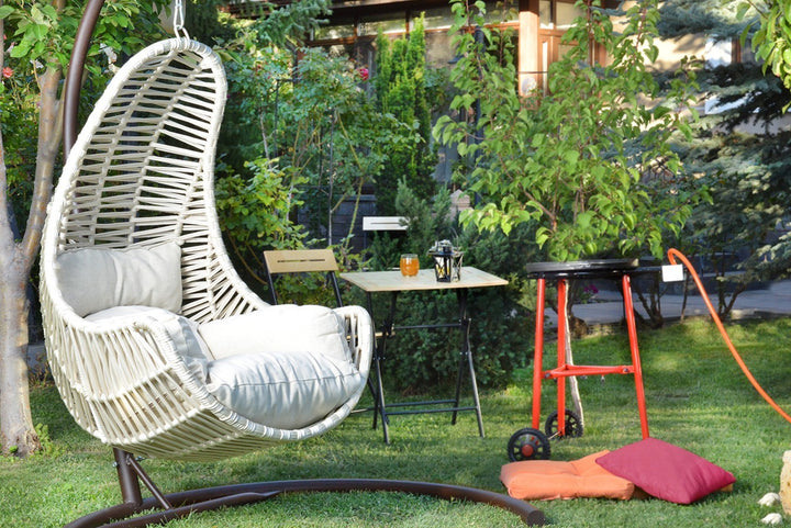 Chaise de balançoire unique de jardin Kule - Cream