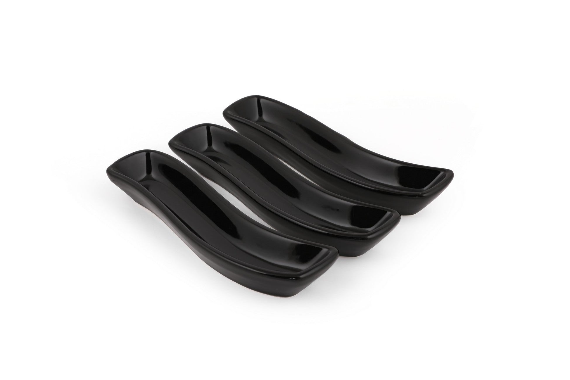 Plate Set (3 Pieces) Black Ivory Olive Pot 18 Cm 3 Pieces