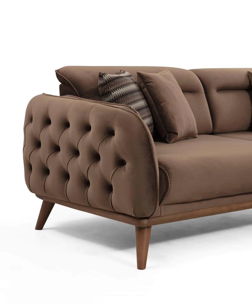 Bodrum Canapé 3 places marron