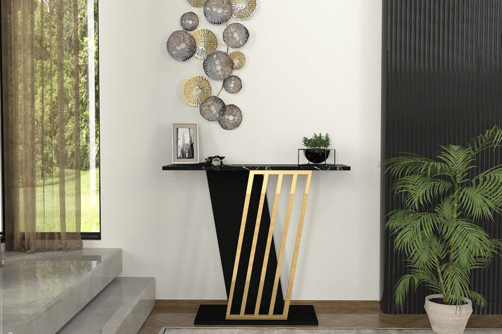 La commode Gravity - Black, Gold