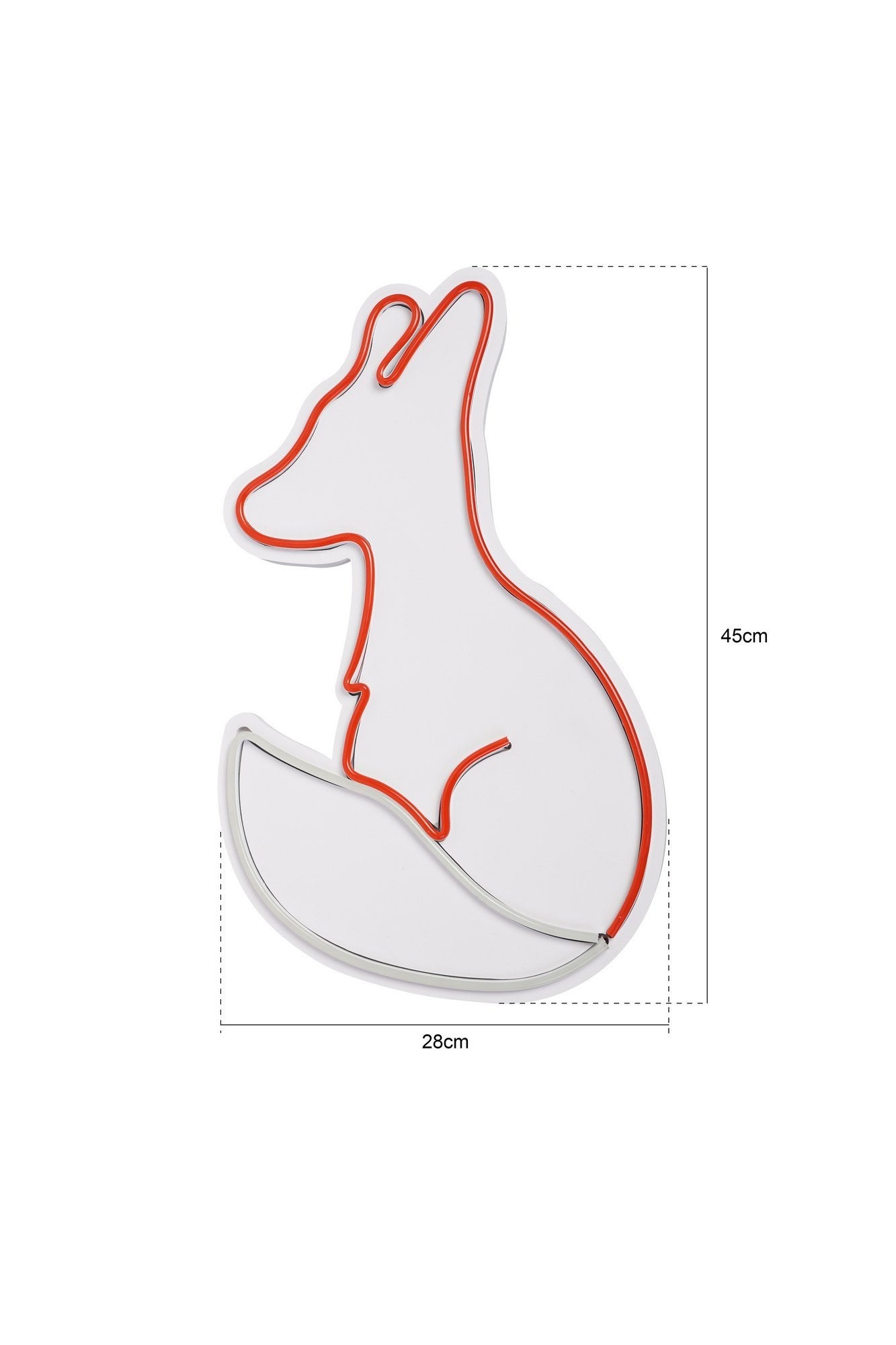 Éclairage LED en plastique décoratif Fox - Red