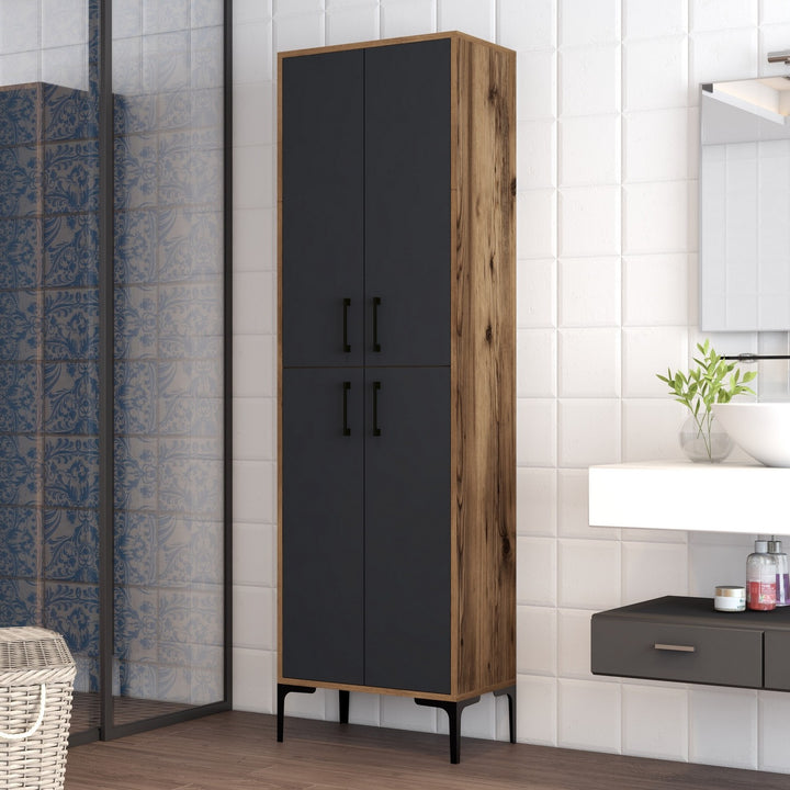 Armoire à plusieurs usage Berlin A - Walnut, Anthracite