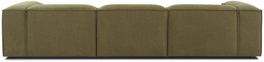 Canapé modulable 4 places en Lin avec pouf Frid