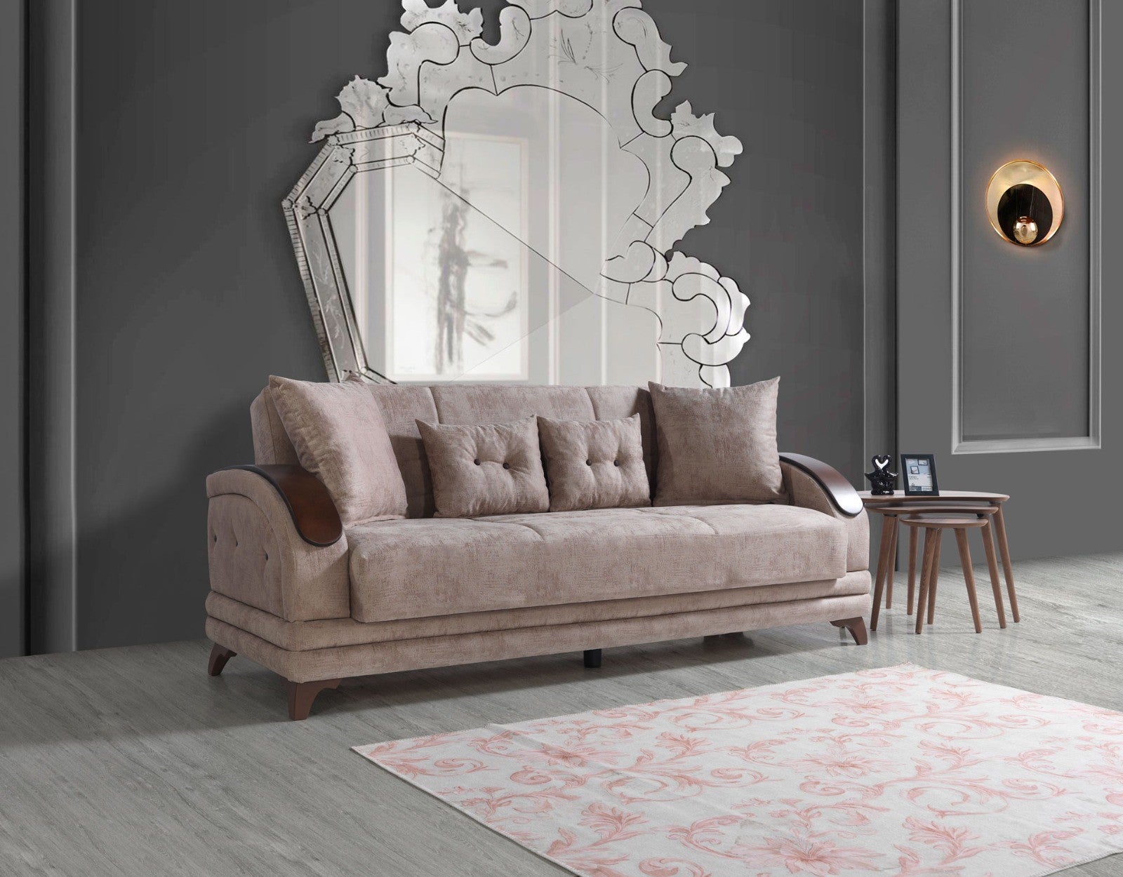 Asos canapé lit clic-clac 3 places avec coffre de rangement