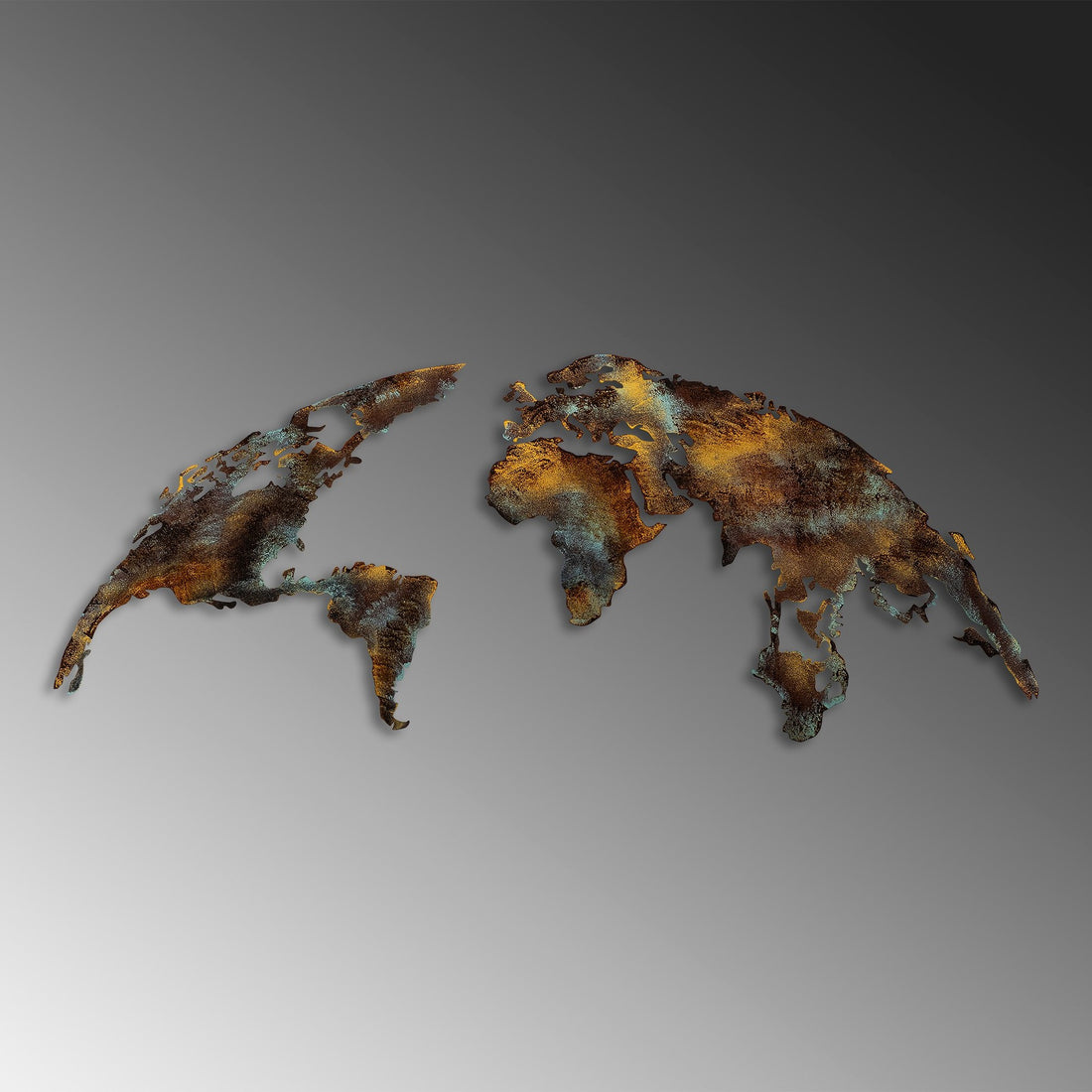 Accessoire mural en métal décoratif World Map Medium - 3