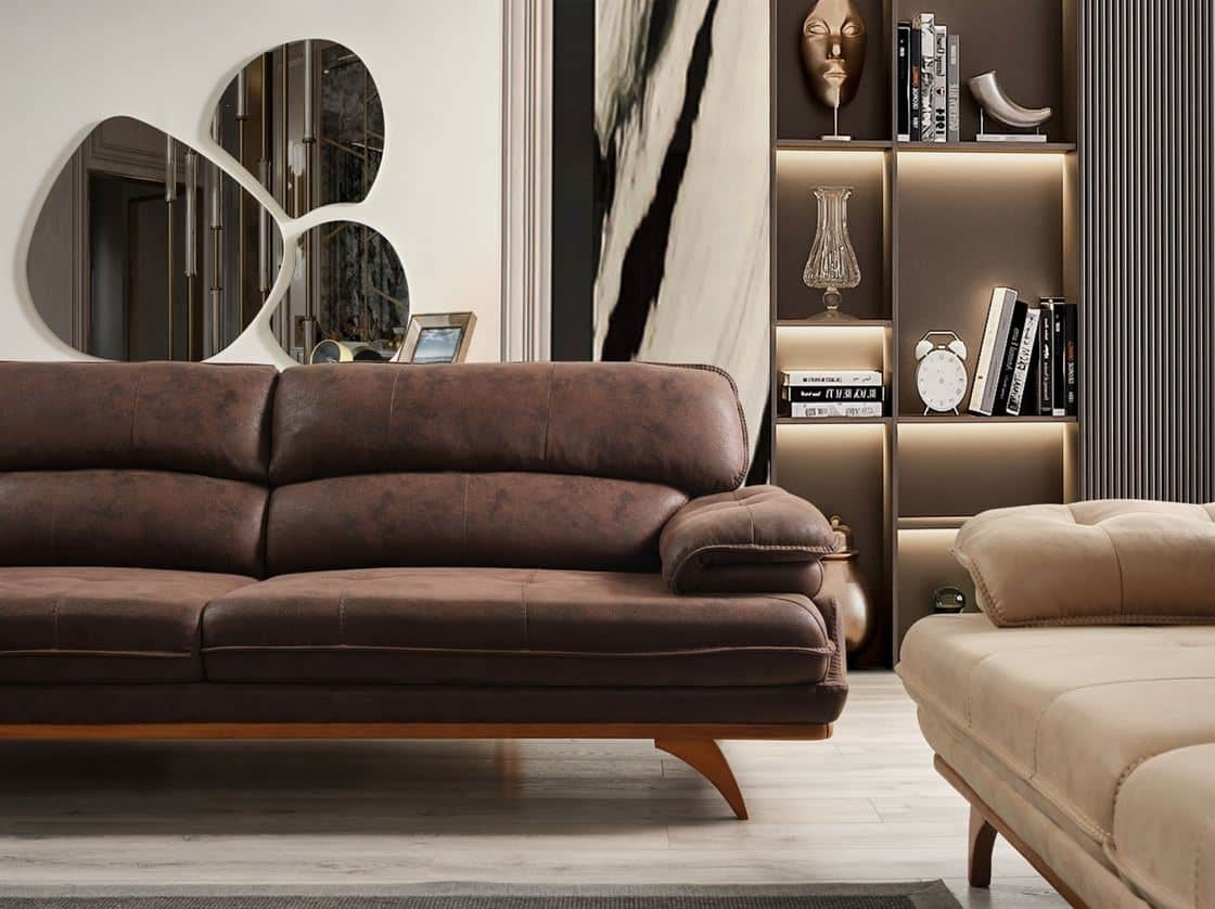 Akra Canapé 3 Places Marron