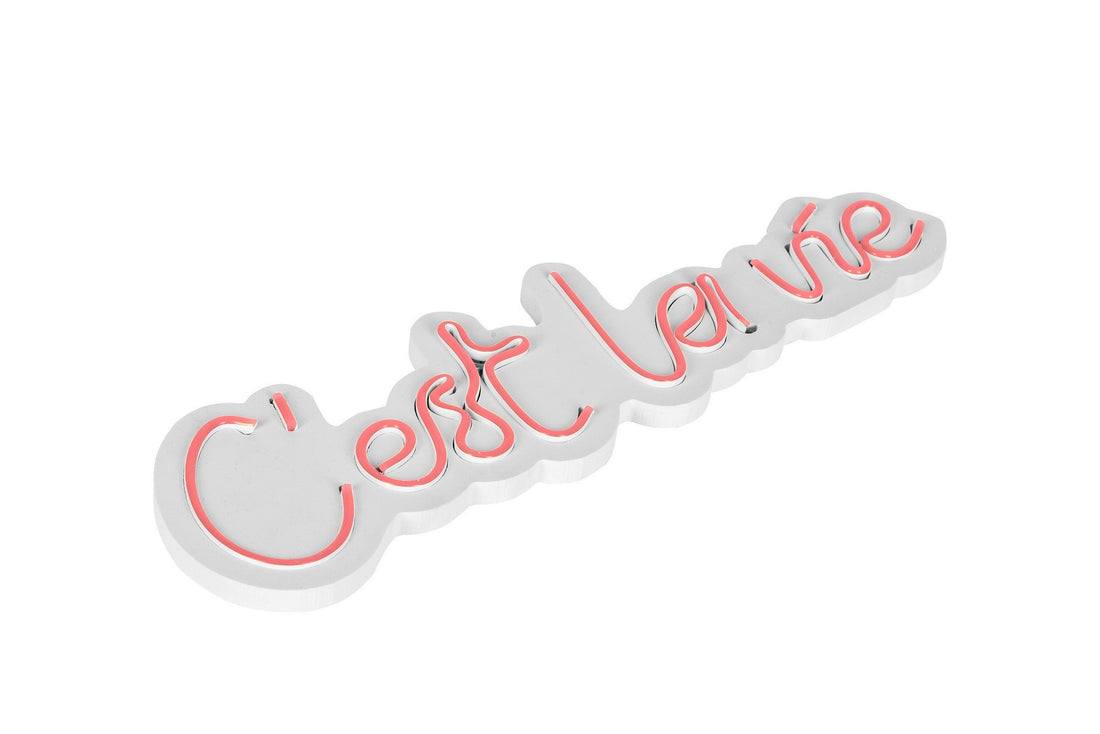 Éclairage LED en plastique décoratif C'est La Vie - Pink