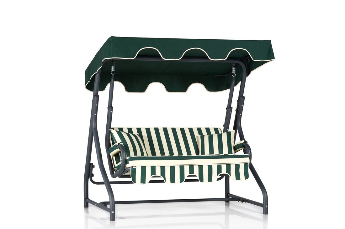 Jardin Double Swing Fix Morus 2 - Green, White, Black