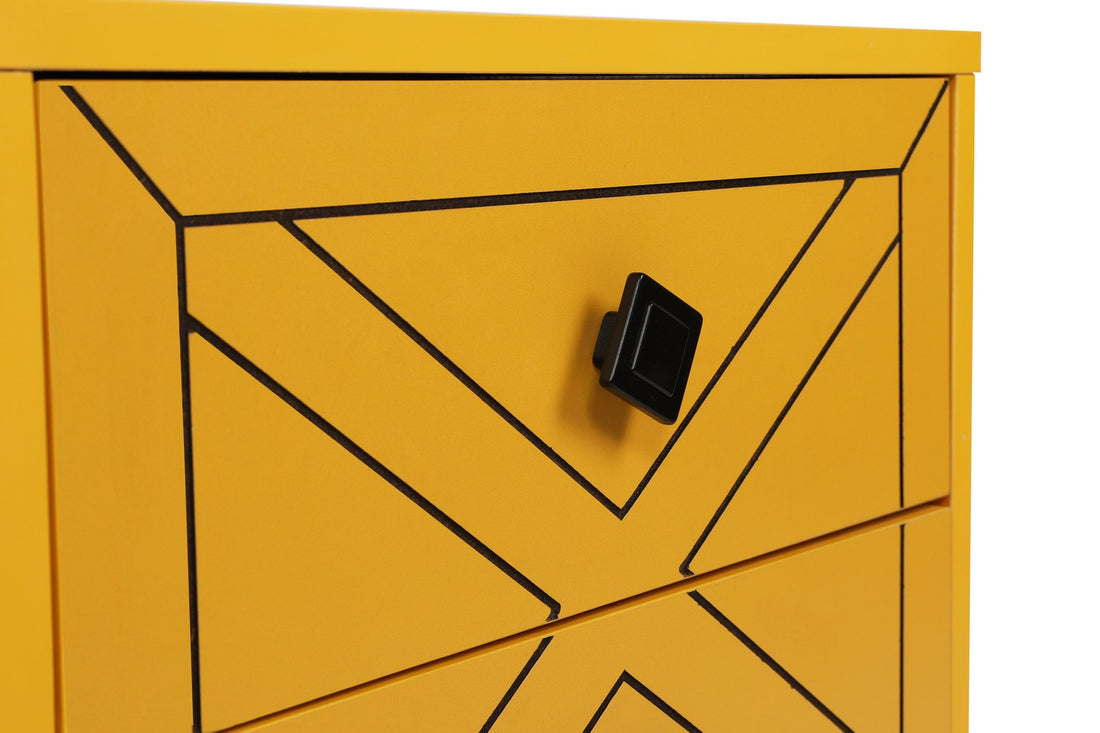 Table de chevet Luna - Yellow
