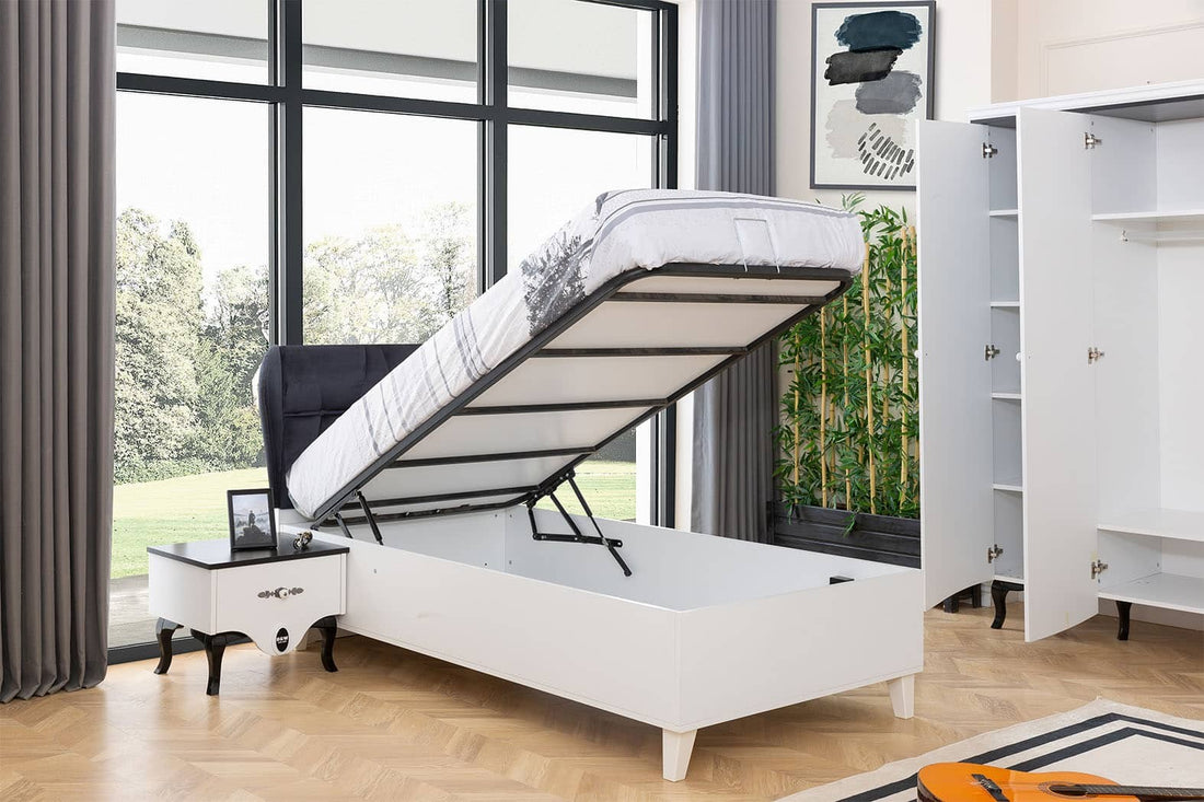 Black And White Ensemble chambre enfant/ado complète (6 éléments)