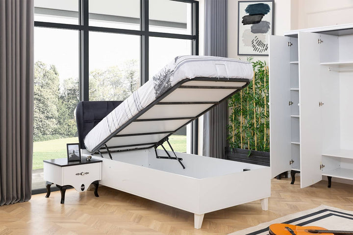 Black And White Ensemble chambre enfant/ado complète (6 éléments)