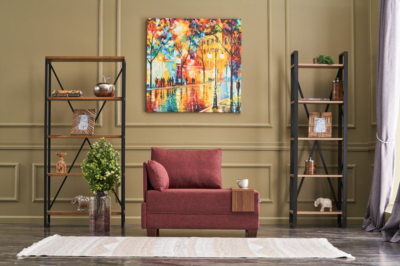 Canapé 1 place Fly Left - Claret Red