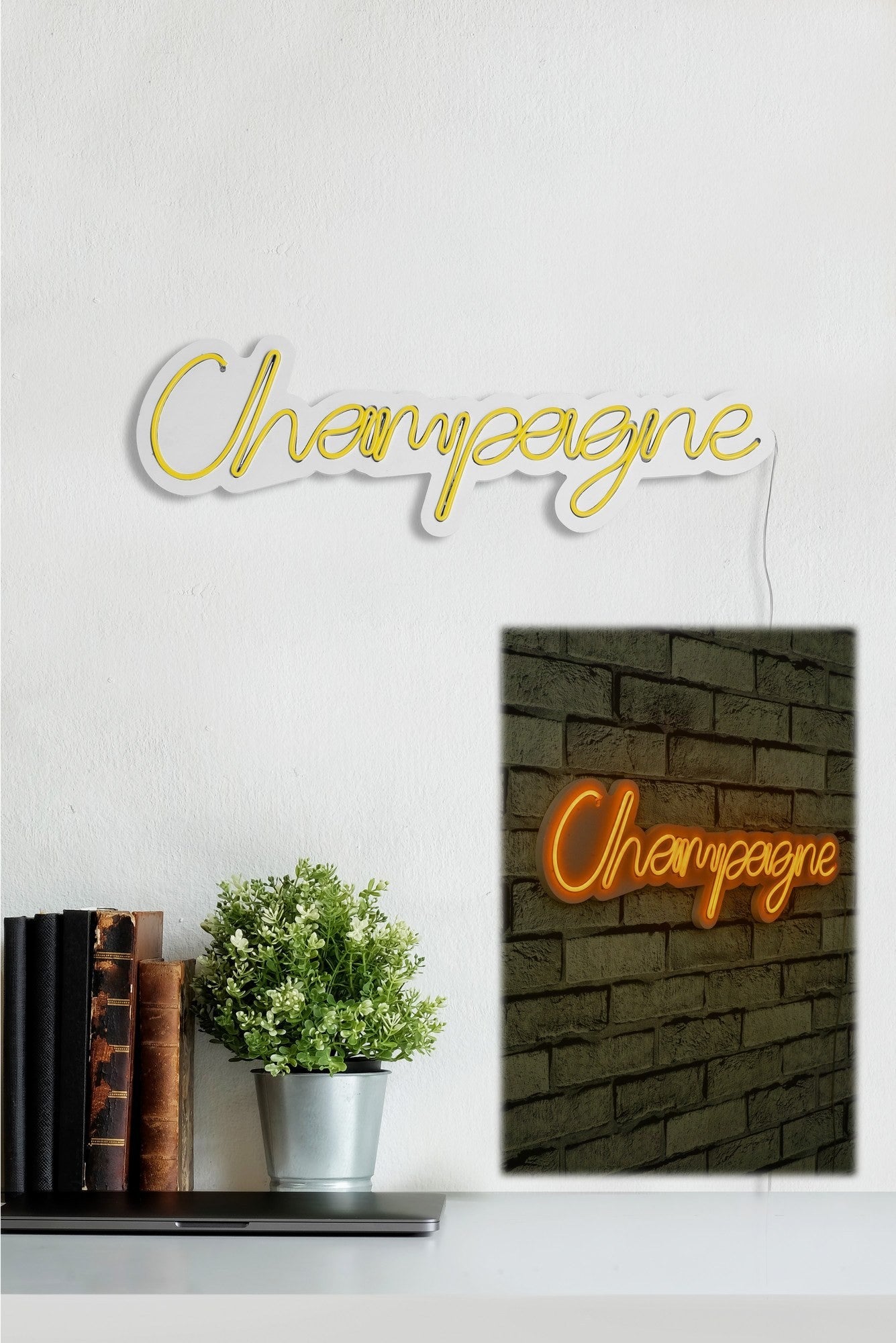 Éclairage LED en plastique décoratif Champagne - Yellow