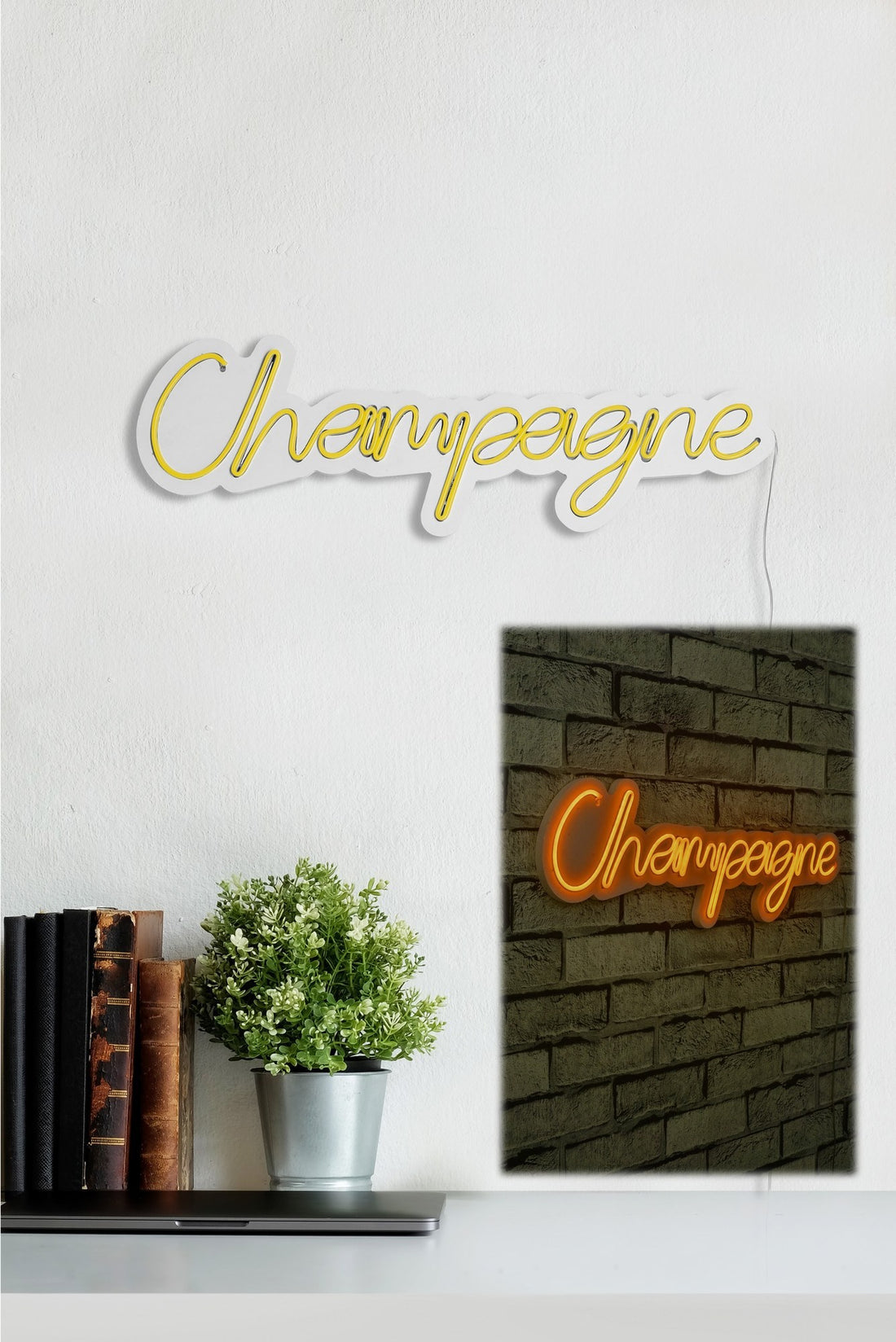 Éclairage LED en plastique décoratif Champagne - Yellow