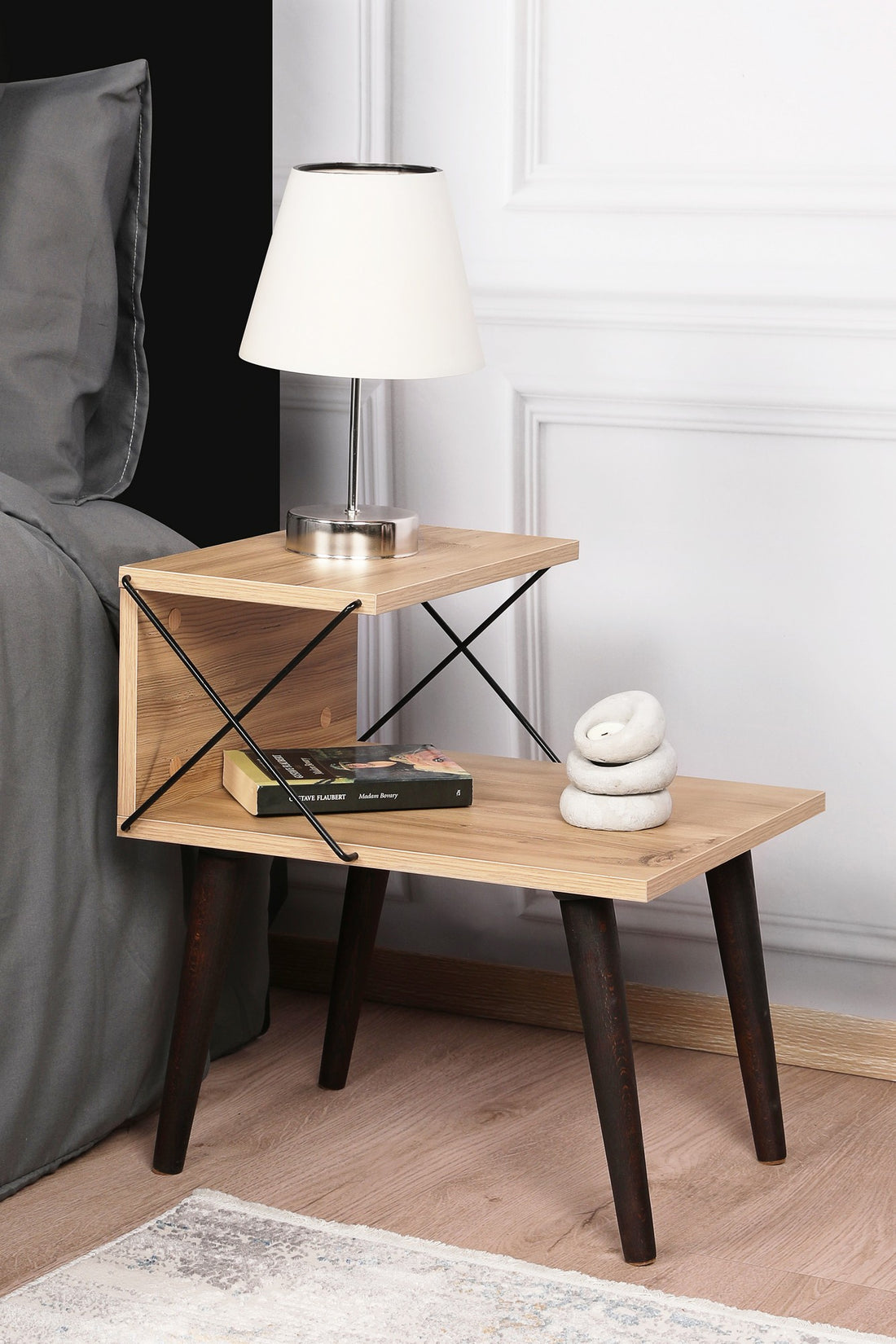 Table de chevet Cross - Pine